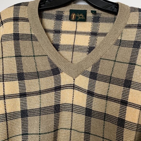 BOBBY JONES Classic Argyle 100% Cotton Sweater SZ L - Picture 2 of 10